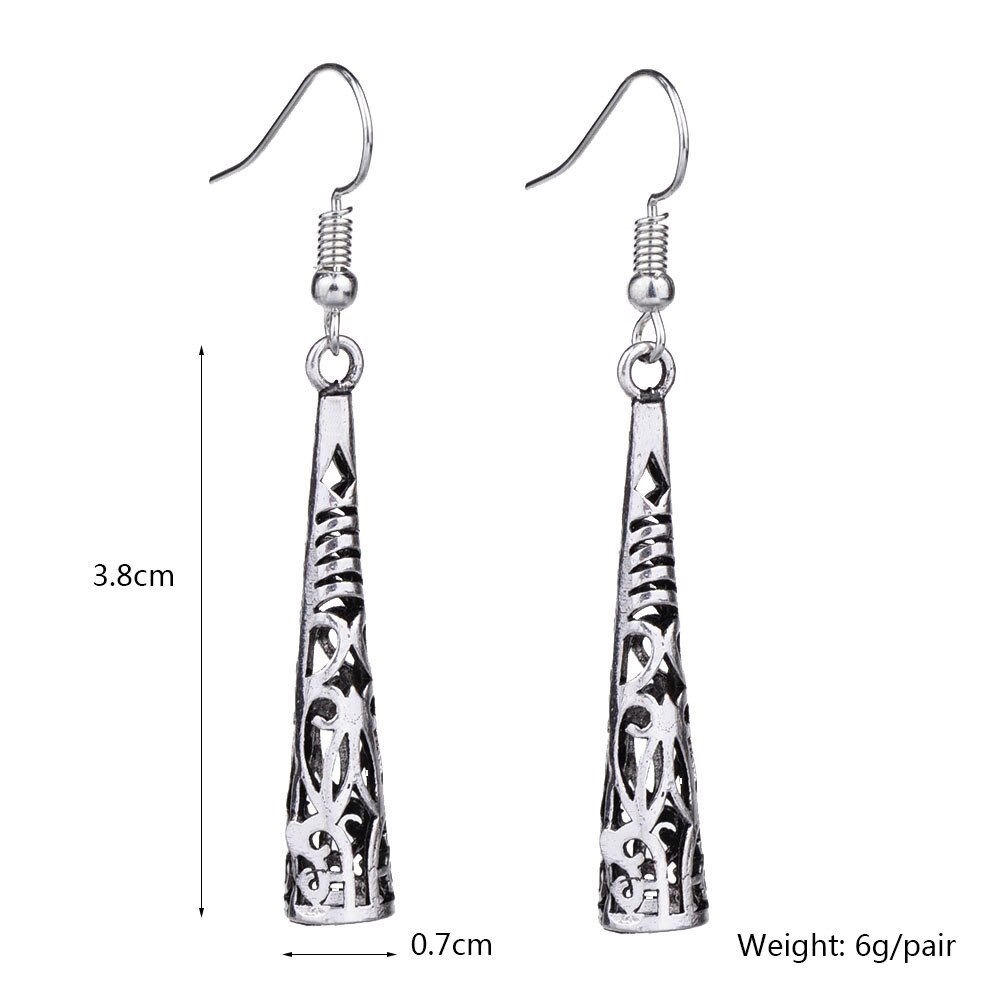 Any 2/$20! Antiqued Silver Boho Totem Earrings - Picture 7 of 9